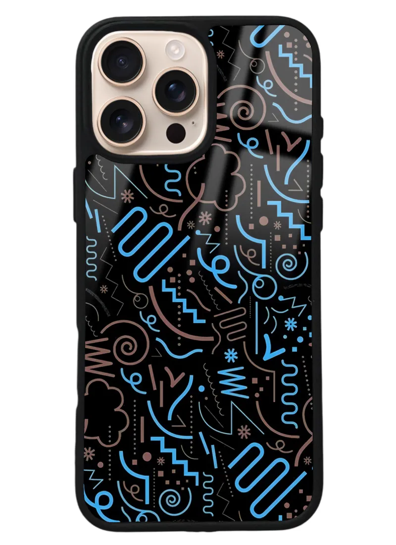iPhone 16 Pro Max Geometrik Tasarımlı Glossy Telefon Kılıfı iPhone 16 Pro Max Geometrik Tasarımlı Glossy Telefon Kılıfı
