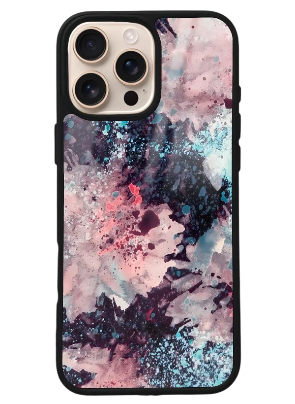iPhone 16 Pro Max Renk Patlaması Tasarımlı Glossy Telefon Kılıfı