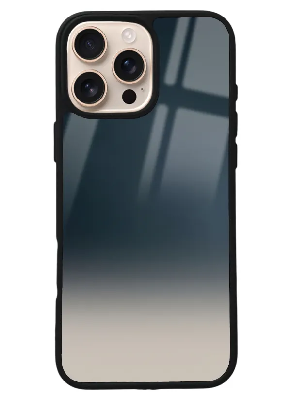 iPhone 16 Pro Max Mavi Geçiş Tasarımlı Glossy Telefon Kılıfı