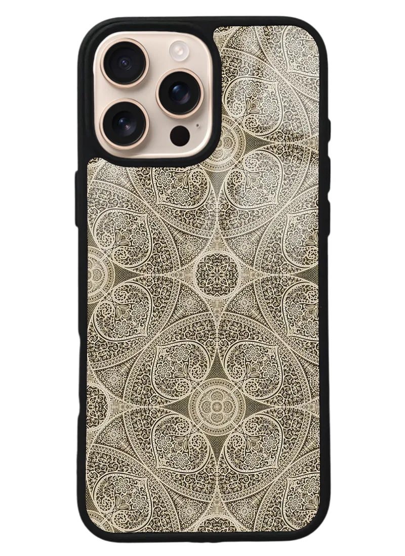 iPhone 16 Pro Max Krem Motif Tasarımlı Glossy Telefon Kılıfı iPhone 16 Pro Max Krem Motif Tasarımlı Glossy Telefon Kılıfı