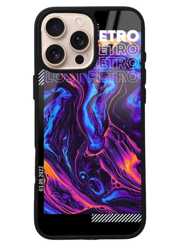 iPhone 16 Pro Max Lost Retro Tasarımlı Glossy Telefon Kılıfı