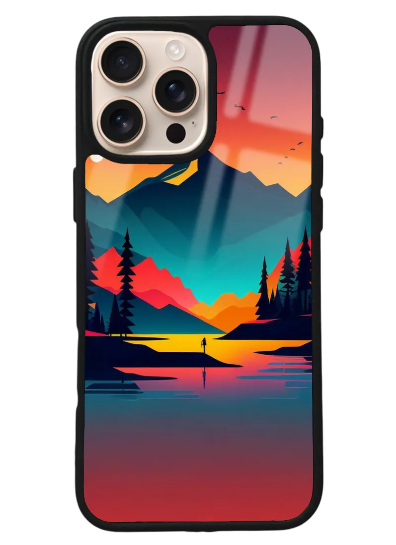 iPhone 16 Pro Max Günbatımı Tasarımlı Glossy Telefon Kılıfı iPhone 16 Pro Max Günbatımı Tasarımlı Glossy Telefon Kılıfı
