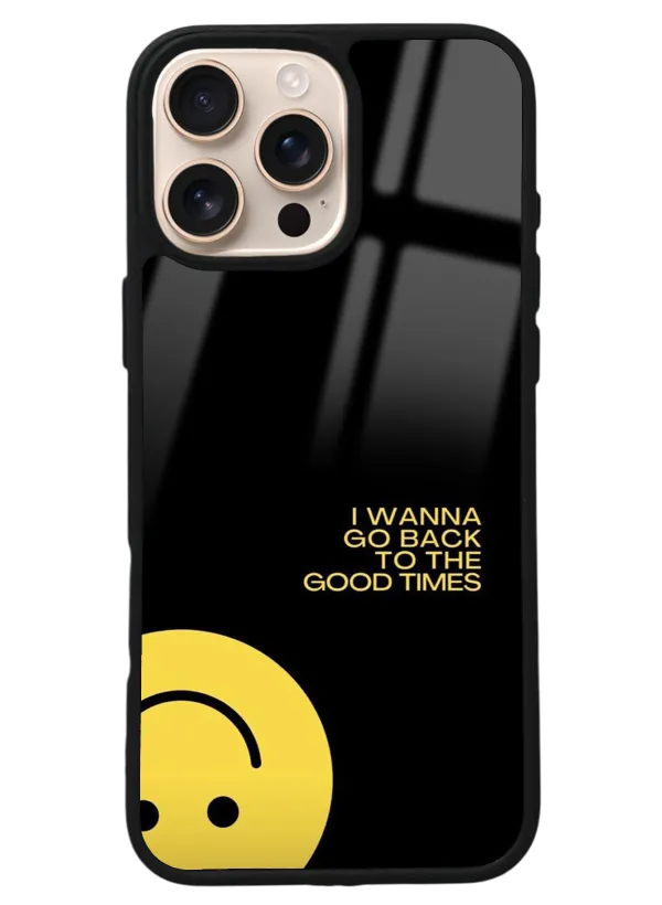 iPhone 16 Pro Max I Wanna Go Back Tasarımlı Glossy Telefon Kılıfı