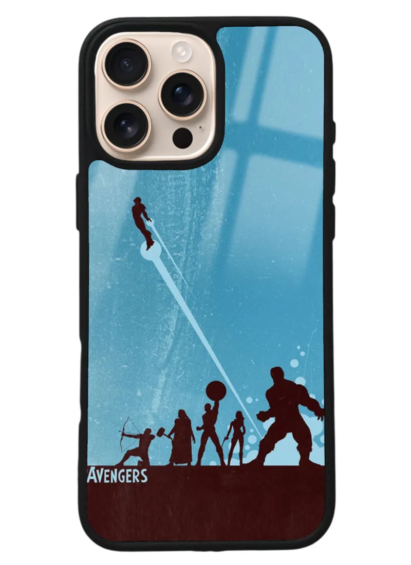 iPhone 16 Pro Max Avengers Tasarımlı Glossy Telefon Kılıfı iPhone 16 Pro Max Avengers Tasarımlı Glossy Telefon Kılıfı