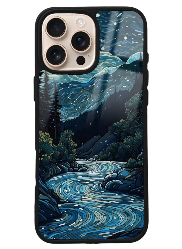 iPhone 16 Pro Max Night Tasarımlı Glossy Telefon Kılıfı