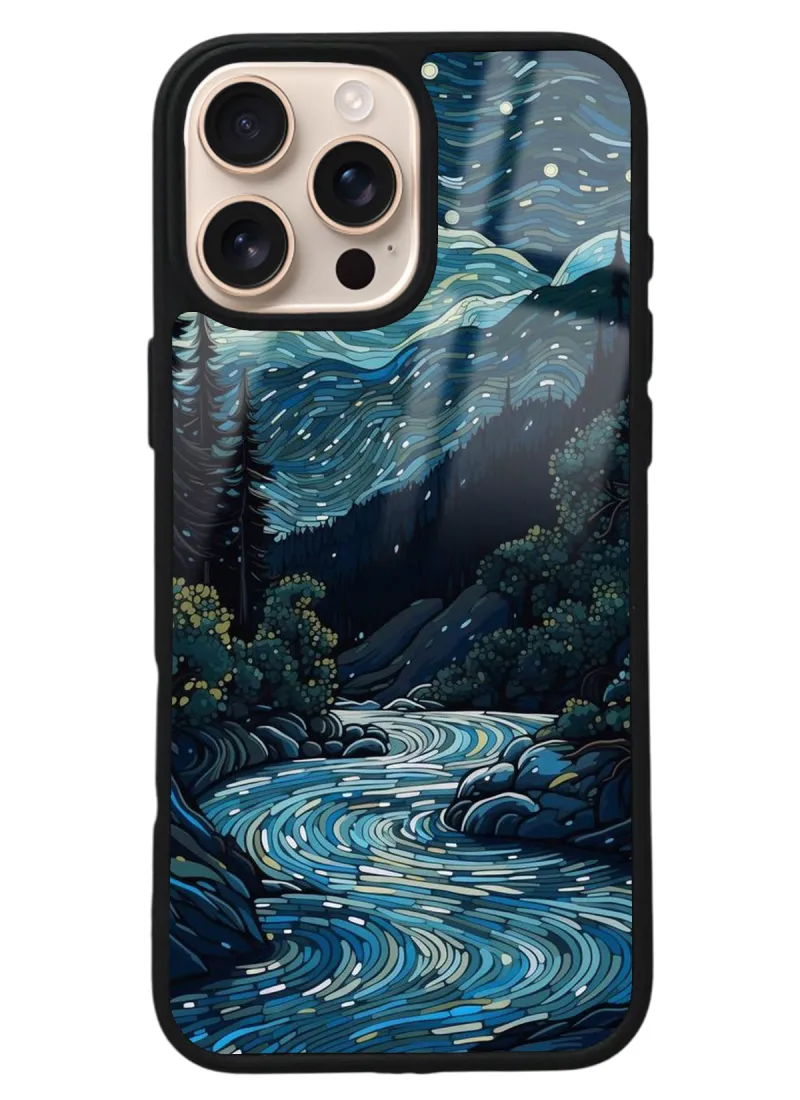 iPhone 16 Pro Max Night Tasarımlı Glossy Telefon Kılıfı iPhone 16 Pro Max Night Tasarımlı Glossy Telefon Kılıfı
