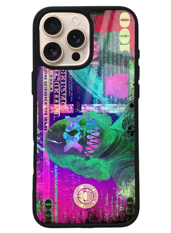 iPhone 16 Pro Max Joker Dolars Tasarımlı Glossy Telefon Kılıfı