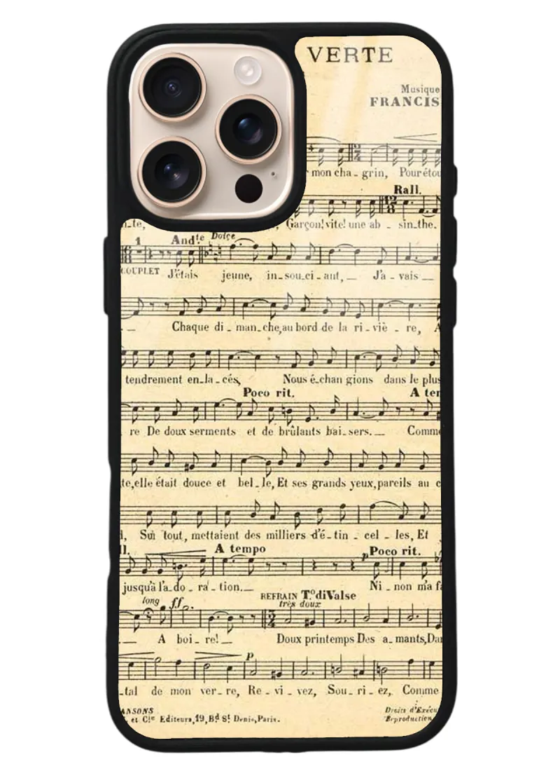 iPhone 16 Pro Max Müzik Notaları Tasarımlı Glossy Telefon Kılıfı iPhone 16 Pro Max Müzik Notaları Tasarımlı Glossy Telefon Kılıfı
