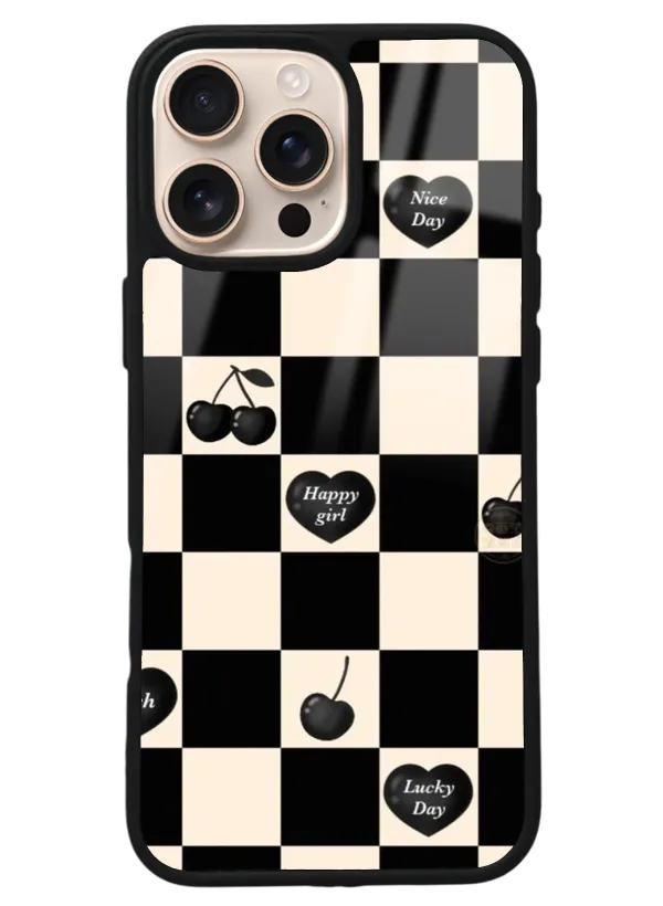 iPhone 16 Pro Max Happy Girls Tasarımlı Glossy Telefon Kılıfı