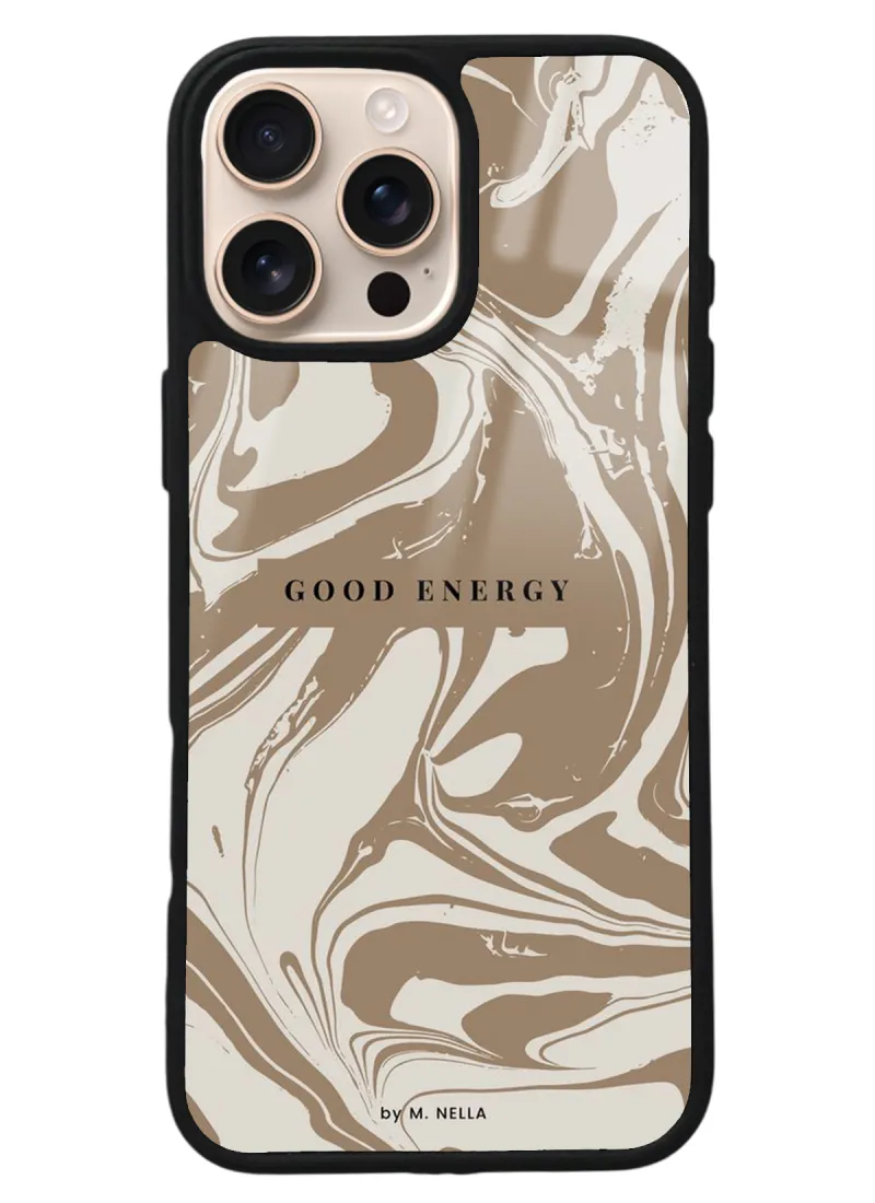 iPhone 16 Pro Max Good Energy Tasarımlı Glossy Telefon Kılıfı iPhone 16 Pro Max Good Energy Tasarımlı Glossy Telefon Kılıfı