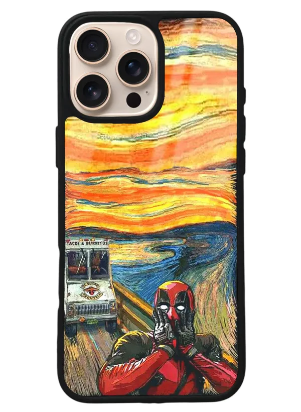 iPhone 16 Pro Max Deedpool Tasarımlı Glossy Telefon Kılıfı