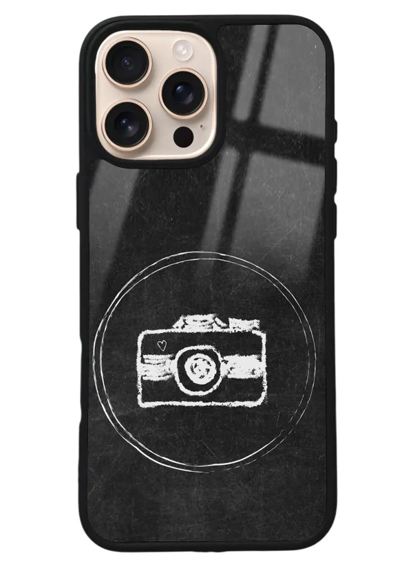 iPhone 16 Pro Max Camera Tasarımlı Glossy Telefon Kılıfı