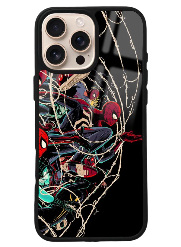 iPhone 16 Pro Max Spider Earth Tasarımlı Glossy Telefon Kılıfı
