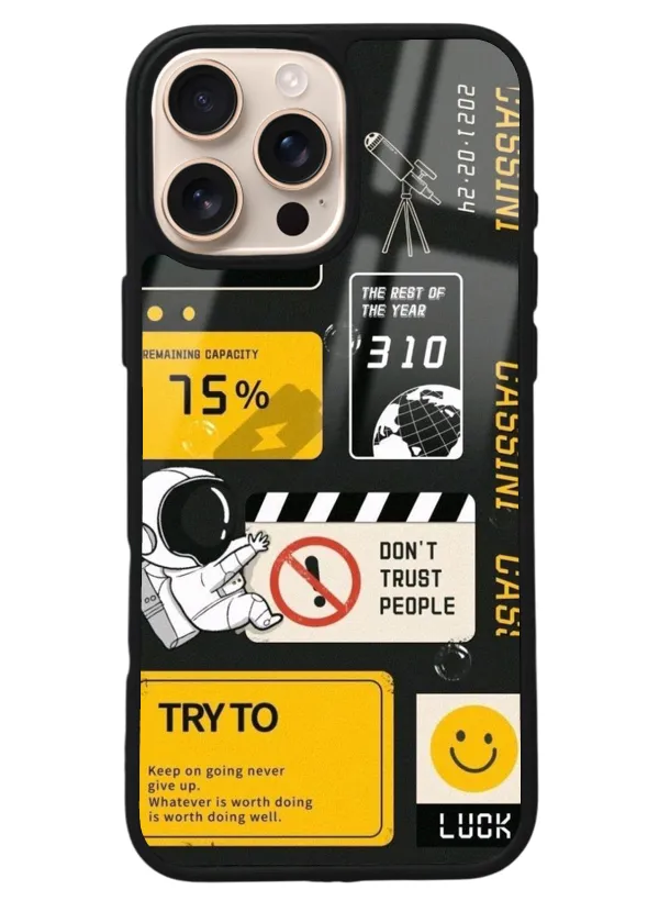 iPhone 16 Pro Max Try To Tasarımlı Glossy Telefon Kılıfı