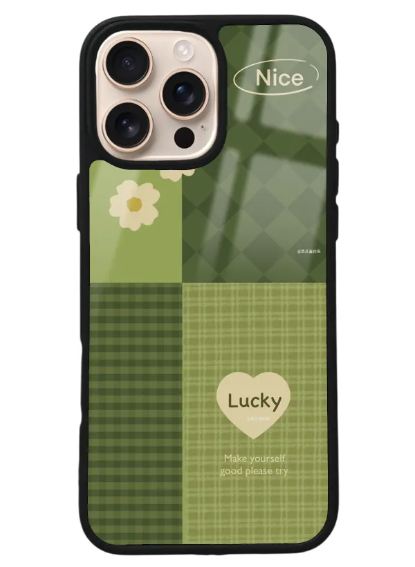 iPhone 16 Pro Max Lucky Tasarımlı Glossy Telefon Kılıfı