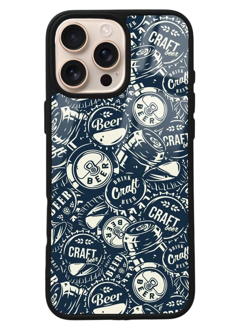 iPhone 16 Pro Max Drink Tasarımlı Glossy Telefon Kılıfı