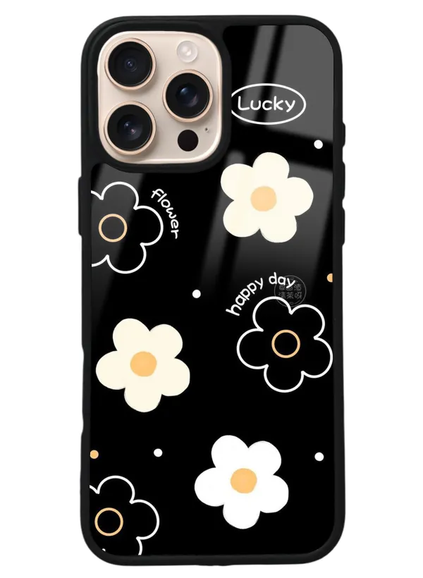 iPhone 16 Pro Max Lucky Happy Day Tasarımlı Glossy Telefon Kılıfı