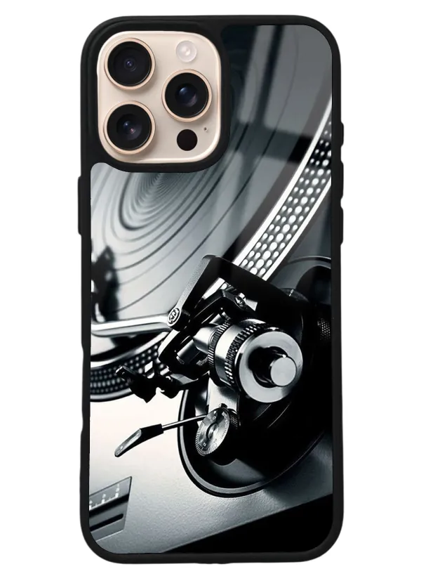 iPhone 16 Pro Max Plakçalar Tasarımlı Glossy Telefon Kılıfı