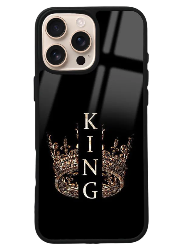 iPhone 16 Pro Max King Tasarımlı Glossy Telefon Kılıfı