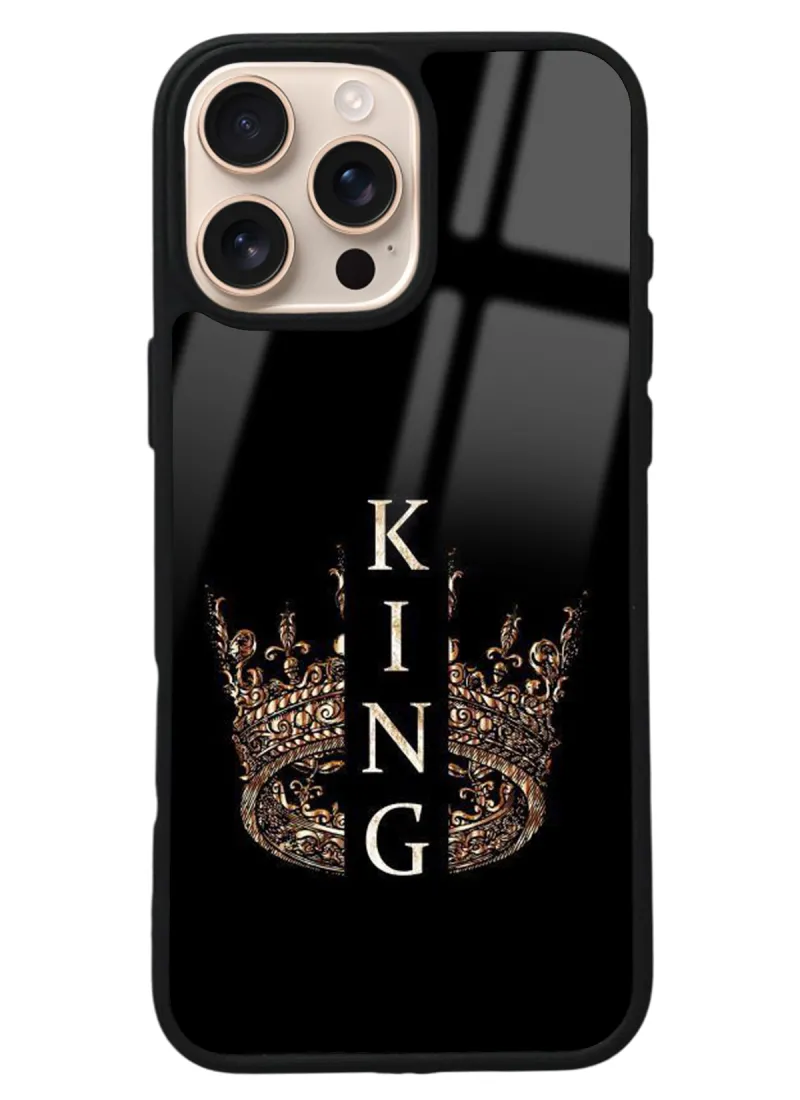 iPhone 16 Pro Max King Tasarımlı Glossy Telefon Kılıfı iPhone 16 Pro Max King Tasarımlı Glossy Telefon Kılıfı