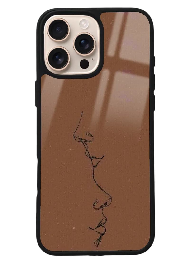 iPhone 16 Pro Max Kahve Silüet Tasarımlı Glossy Telefon Kılıfı iPhone 16 Pro Max Kahve Silüet Tasarımlı Glossy Telefon Kılıfı