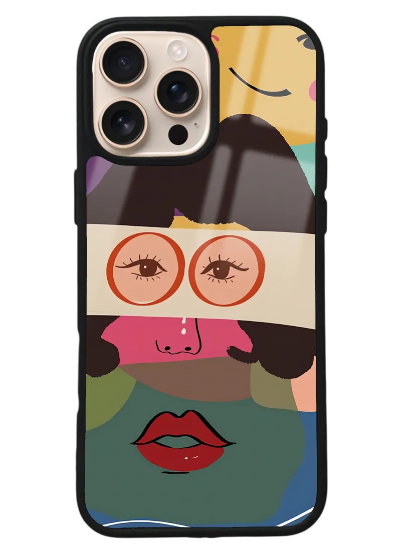 iPhone 16 Pro Max Vintage Eyes Tasarımlı Glossy Telefon Kılıfı iPhone 16 Pro Max Vintage Eyes Tasarımlı Glossy Telefon Kılıfı