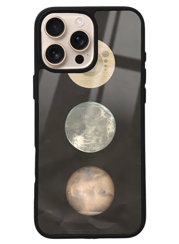 iPhone 16 Pro Max Night Moon Tasarımlı Glossy Telefon Kılıfı