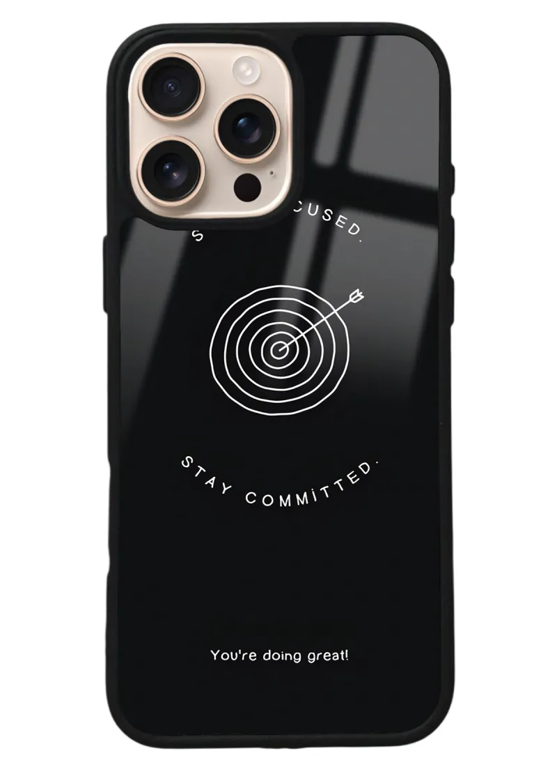 iPhone 16 Pro Max Stay Focused Tasarımlı Glossy Telefon Kılıfı iPhone 16 Pro Max Stay Focused Tasarımlı Glossy Telefon Kılıfı