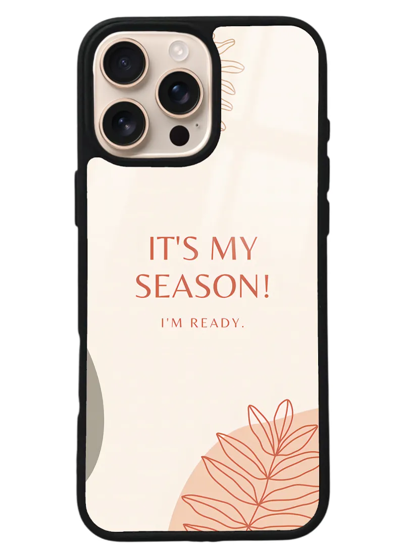 iPhone 16 Pro Max My Season Tasarımlı Glossy Telefon Kılıfı iPhone 16 Pro Max My Season Tasarımlı Glossy Telefon Kılıfı