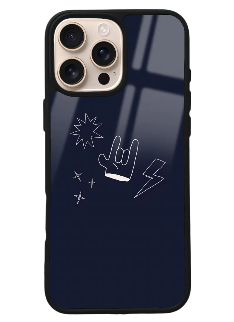 iPhone 16 Pro Max Doodle Punk Tasarımlı Glossy Telefon Kılıfı iPhone 16 Pro Max Doodle Punk Tasarımlı Glossy Telefon Kılıfı
