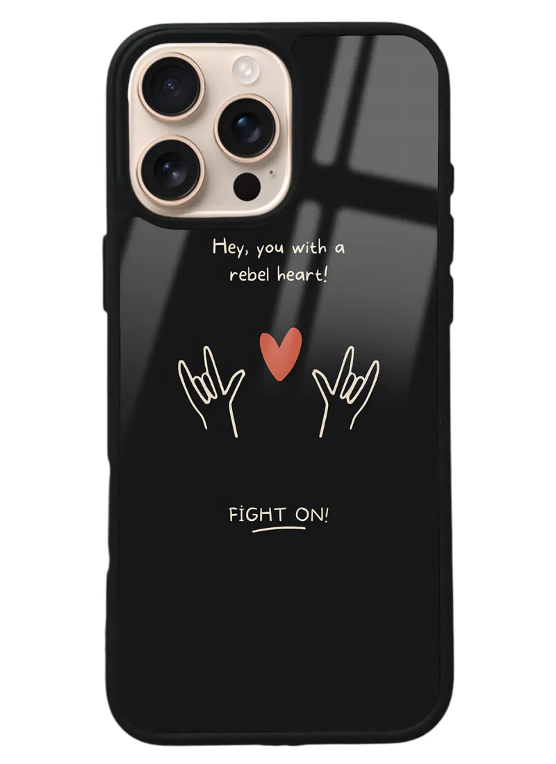 iPhone 16 Pro Max Fight On Tasarımlı Glossy Telefon Kılıfı iPhone 16 Pro Max Fight On Tasarımlı Glossy Telefon Kılıfı