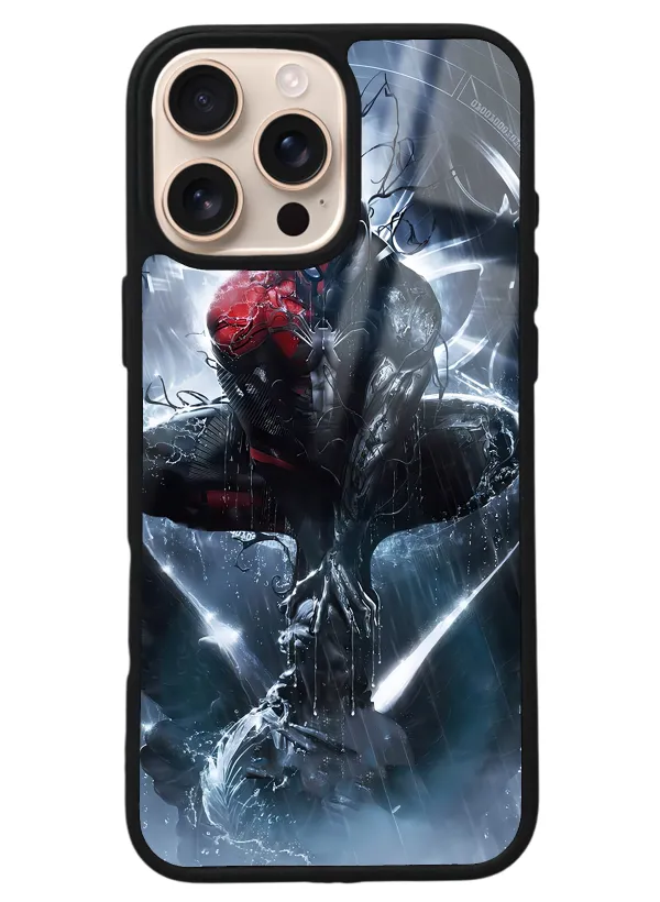 iPhone 16 Pro Max Spiderman Tasarımlı Glossy Telefon Kılıfı