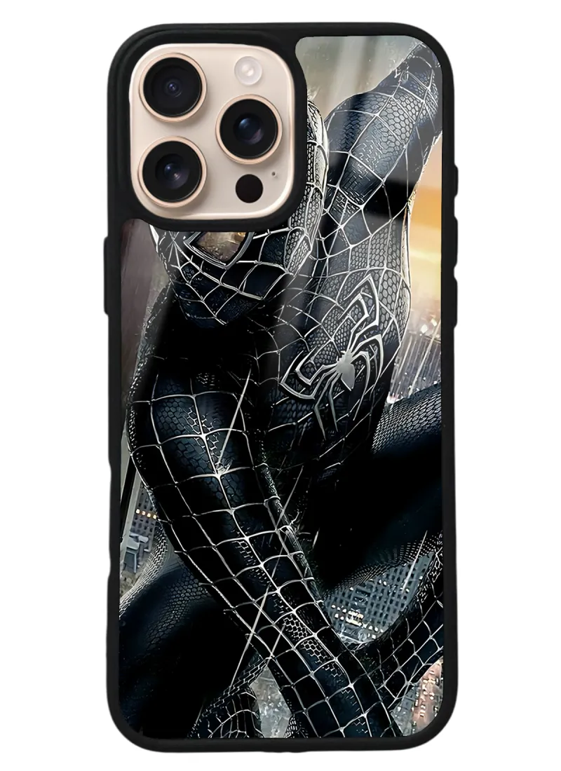 iPhone 16 Pro Max Dark Spider Tasarımlı Glossy Telefon Kılıfı iPhone 16 Pro Max Dark Spider Tasarımlı Glossy Telefon Kılıfı