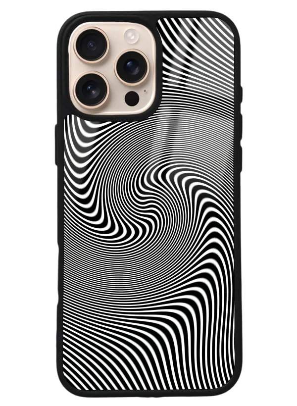 iPhone 16 Pro Max Triptrance Wave Tasarımlı Glossy Telefon Kılıfı