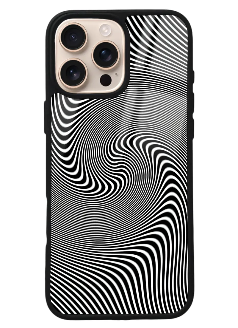 iPhone 16 Pro Max Triptrance Wave Tasarımlı Glossy Telefon Kılıfı