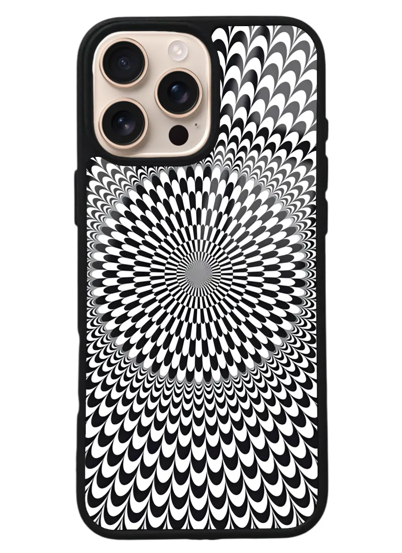 iPhone 16 Pro Max Triptrance Plaid Tasarımlı Glossy Telefon Kılıfı