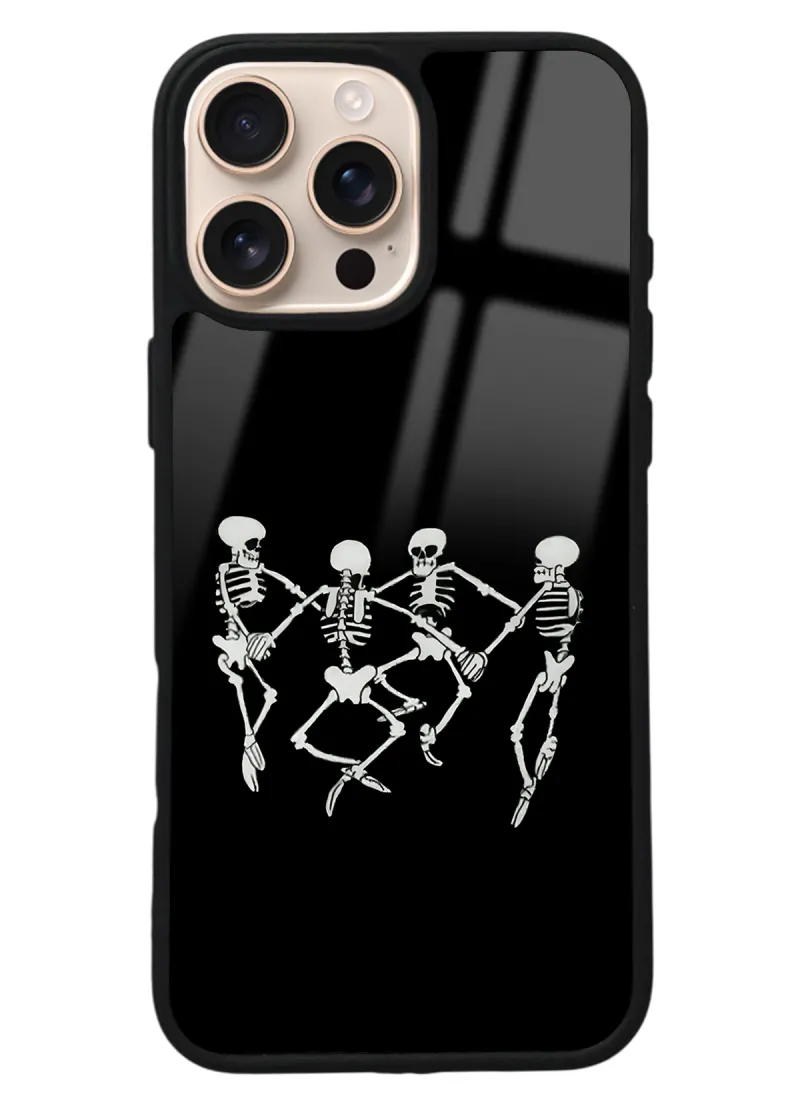 iPhone 16 Pro Max Dancer Skeleton Tasarımlı Glossy Telefon Kılıfı iPhone 16 Pro Max Dancer Skeleton Tasarımlı Glossy Telefon Kılıfı
