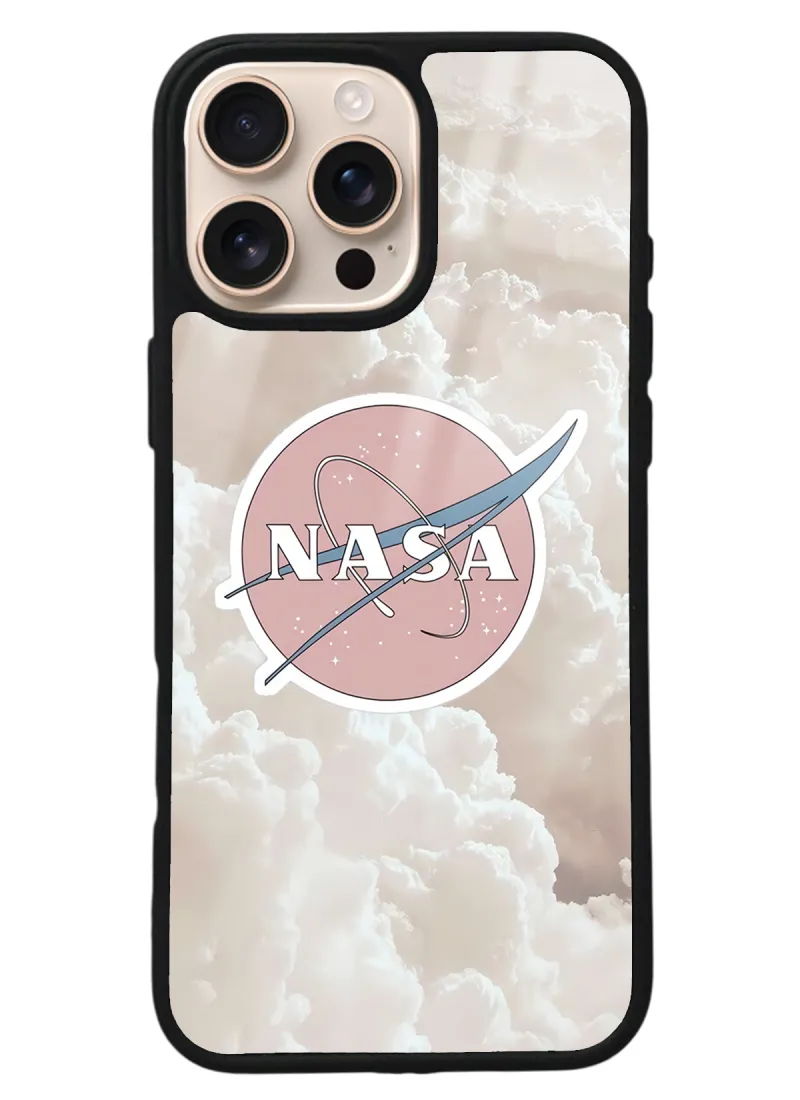 iPhone 16 Pro Max Cloud Nasa Tasarımlı Glossy Telefon Kılıfı iPhone 16 Pro Max Cloud Nasa Tasarımlı Glossy Telefon Kılıfı