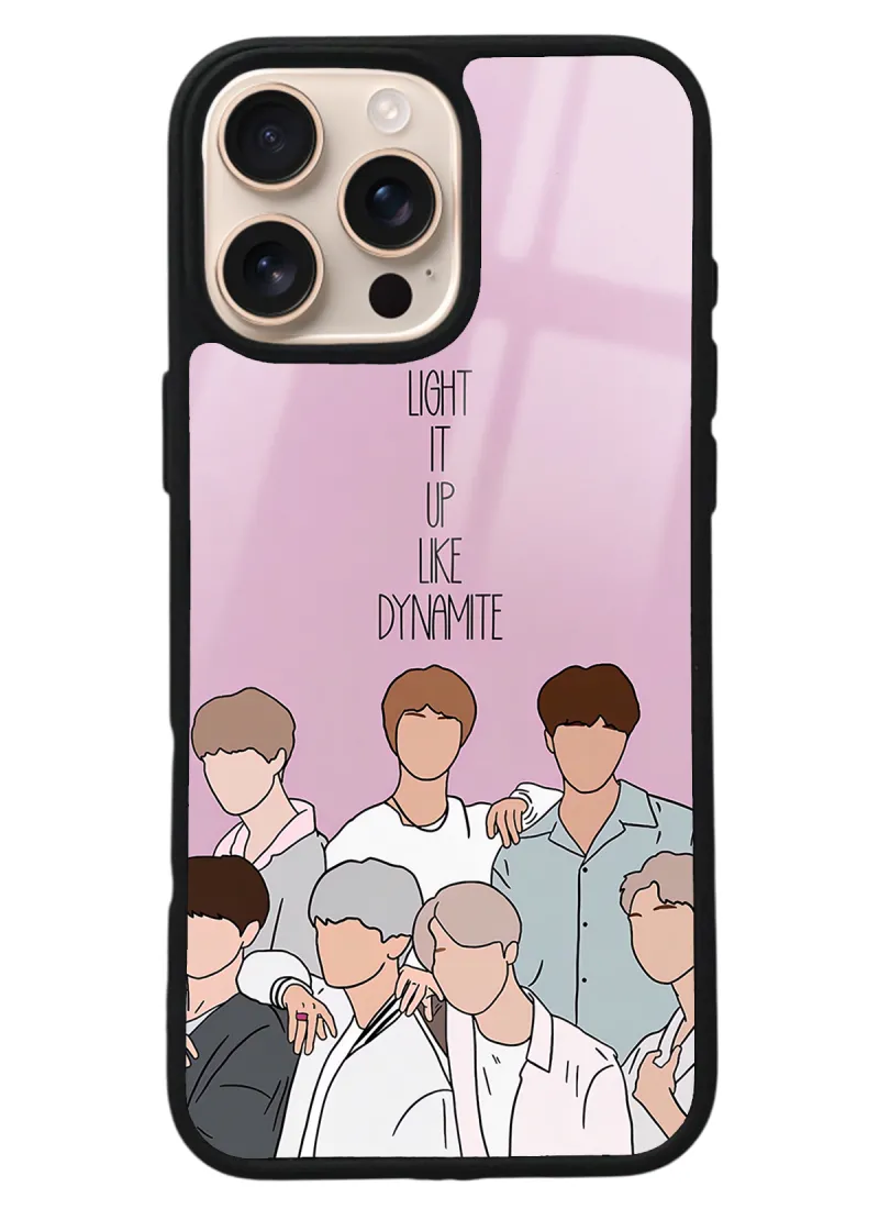 iPhone 16 Pro Max BTS K-Pop Tasarımlı Glossy Telefon Kılıfı iPhone 16 Pro Max BTS K-Pop Tasarımlı Glossy Telefon Kılıfı