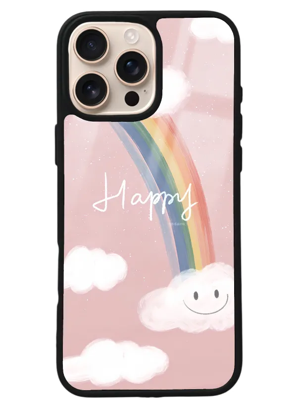 iPhone 16 Pro Max Happy Cloude Tasarımlı Glossy Telefon Kılıfı