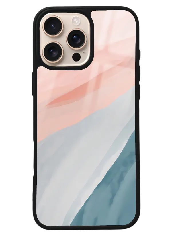iPhone 16 Pro Max Watercolor Tasarımlı Glossy Telefon Kılıfı