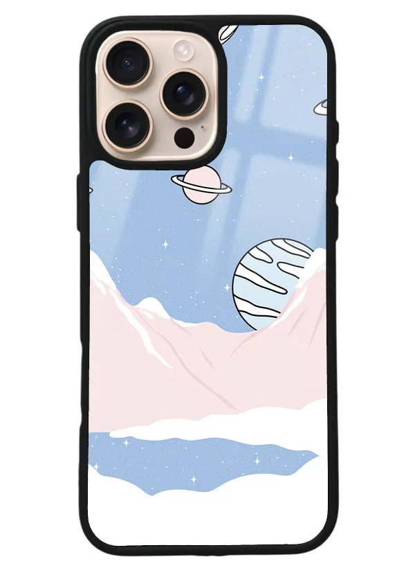 iPhone 16 Pro Max Pastel Mount Tasarımlı Glossy Telefon Kılıfı